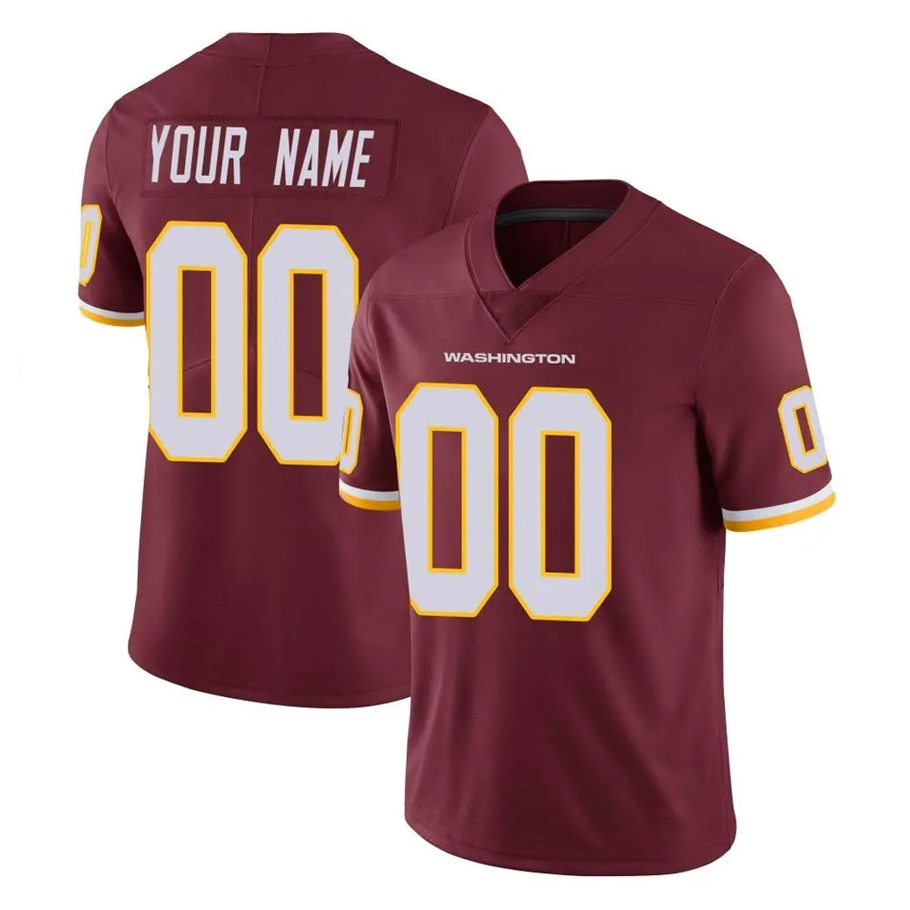 Johmsee Custom W.Commanders Burgundy Limited Team Color Vapor Untouchable Home Game Any Name & Numbers Stitched Jerseys