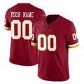 Johmsee Custom W.Commanders Burgundy Limited Team Vapor F.U.S.E. Home Game Any Name & Numbers Stitched Jerseys