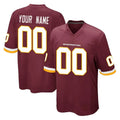 Johmsee Custom W.Commanders Burgundy Team Color Home Game Any Name & Numbers Stitched Jerseys