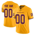 Johmsee Custom W.Commanders Gold Limited Color Rush Home Game Any Name & Numbers Stitched Jerseys