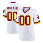 Johmsee Custom W.Commanders White Home Game Any Name & Numbers Stitched Jerseys