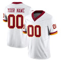 Johmsee Custom W.Commanders White Limited Vapor F.U.S.E. Home Game Any Name & Numbers Stitched Jerseys