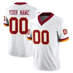 Johmsee Custom W.Commanders White Limited Vapor F.U.S.E. Home Game Any Name & Numbers Stitched Jerseys