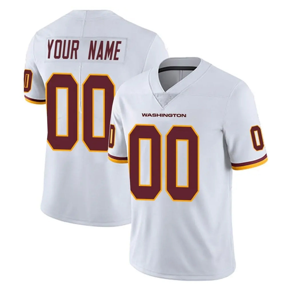 Johmsee Custom W.Commanders White Limited Vapor Untouchable Home Game Any Name & Numbers Stitched Jerseys