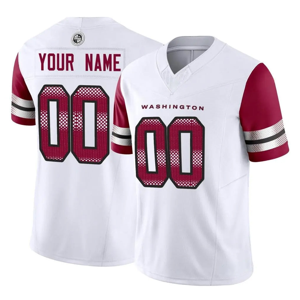 Johmsee Custom W.Commanders White Vapor F.U.S.E. Limited Home Game Any Name & Numbers Stitched Jerseys