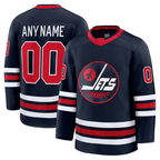 Johmsee Custom W.Jets Navy Alternate Premium Jerseys