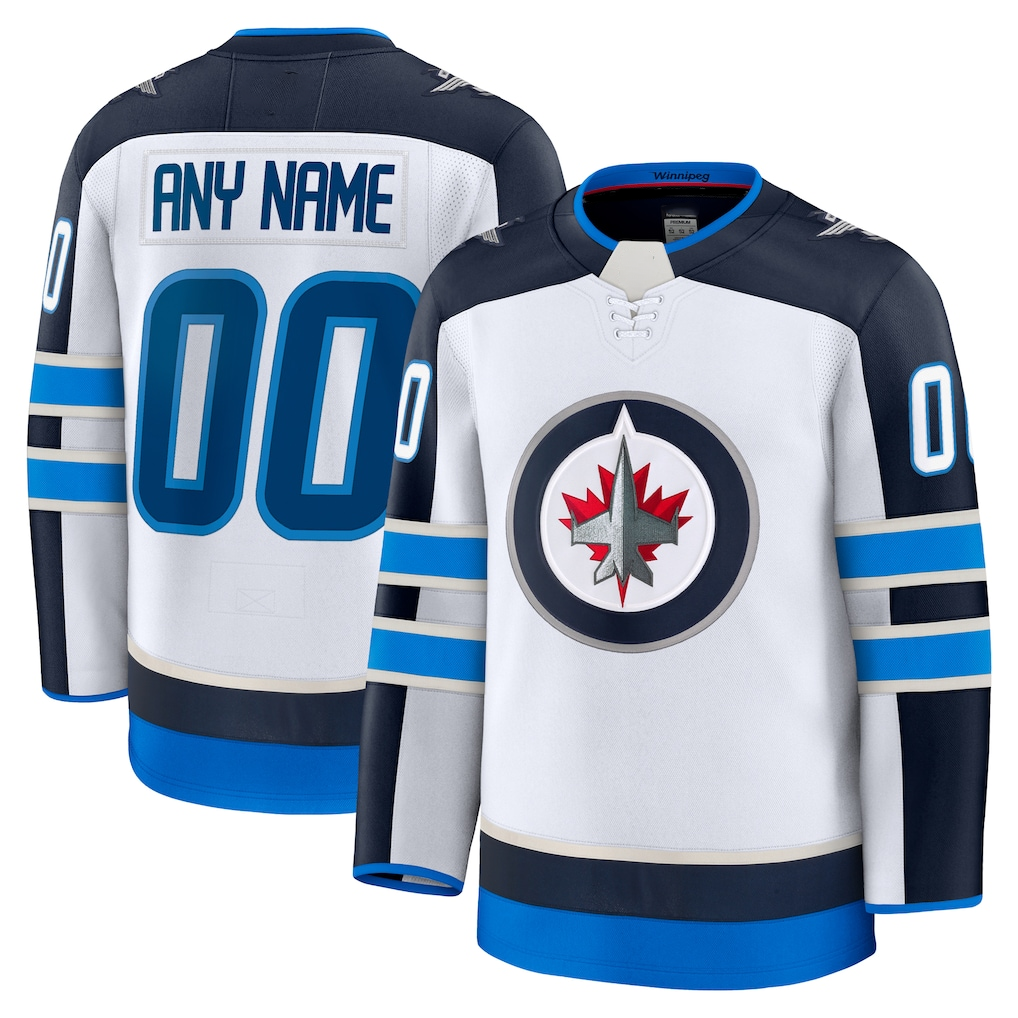 Johmsee Custom W.Jets White Away Premium Jerseys
