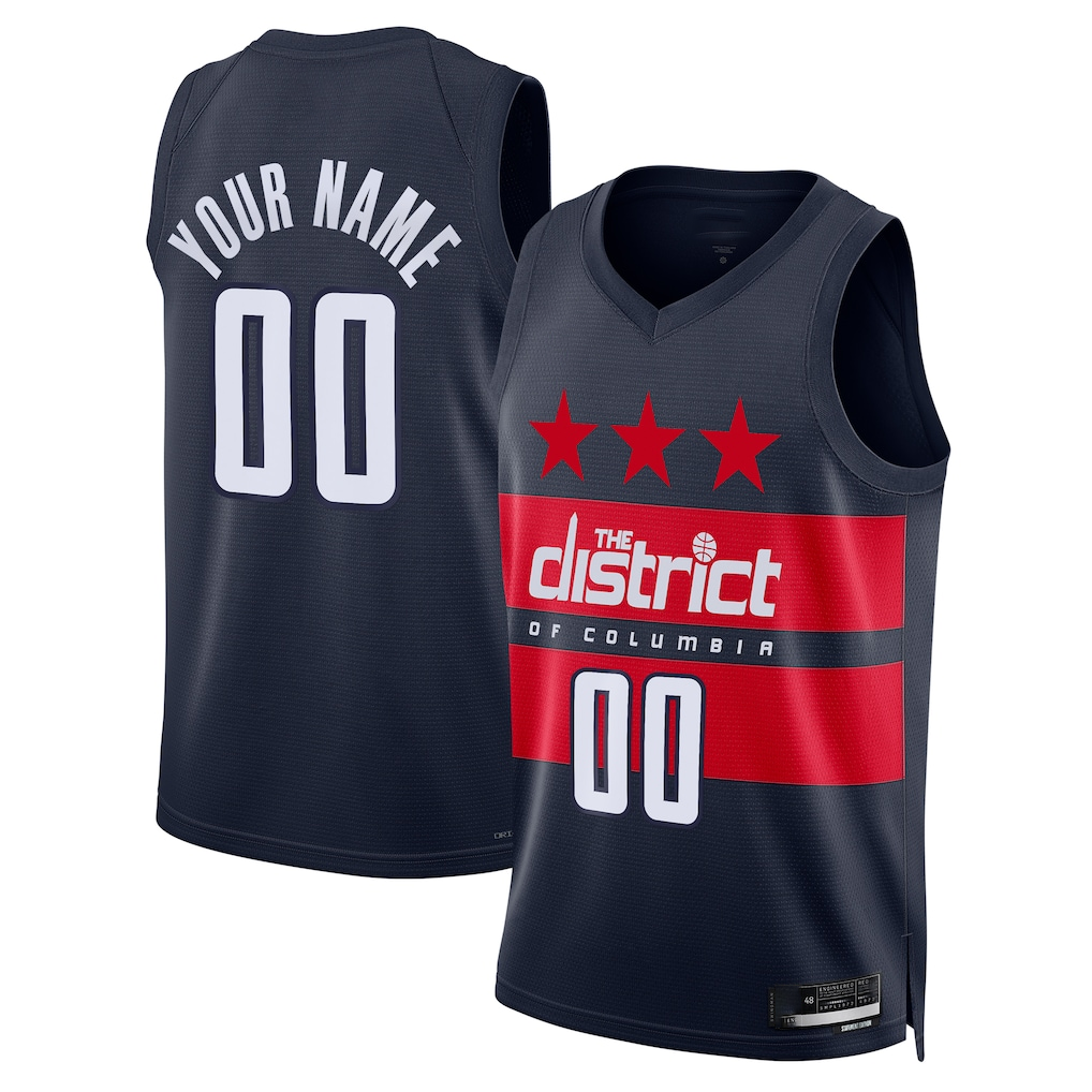 Johmsee Custom W.Wizards Navy 2024-25 Swingman Jerseys - Statement Edition