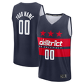 Johmsee Custom W.Wizards Navy Fast Break Jerseys - Statement Edition