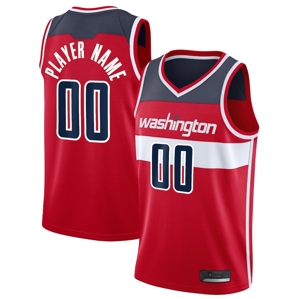 Johmsee Custom W.Wizards Red 2020-21 Swingman Jerseys - Icon Edition