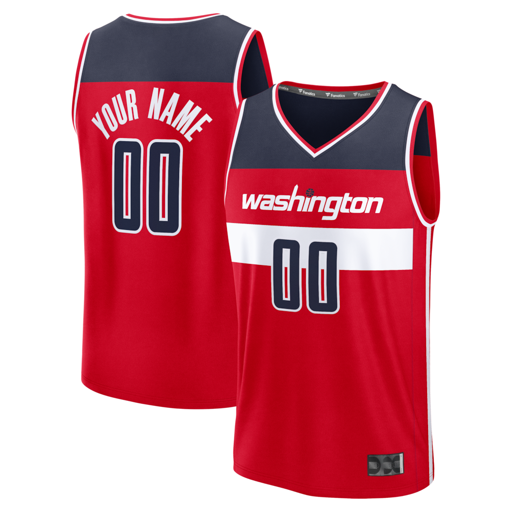 Johmsee Custom W.Wizards Red Fastbreak Jerseys - Icon Edition