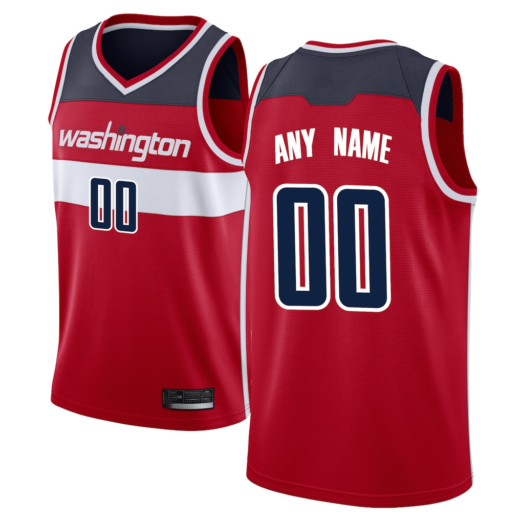 Johmsee Custom W.Wizards Red Swingman Jerseys - Icon Edition
