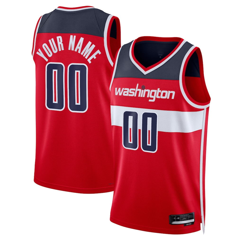 Johmsee Custom W.Wizards Red Swingman Jerseys - Icon Edition