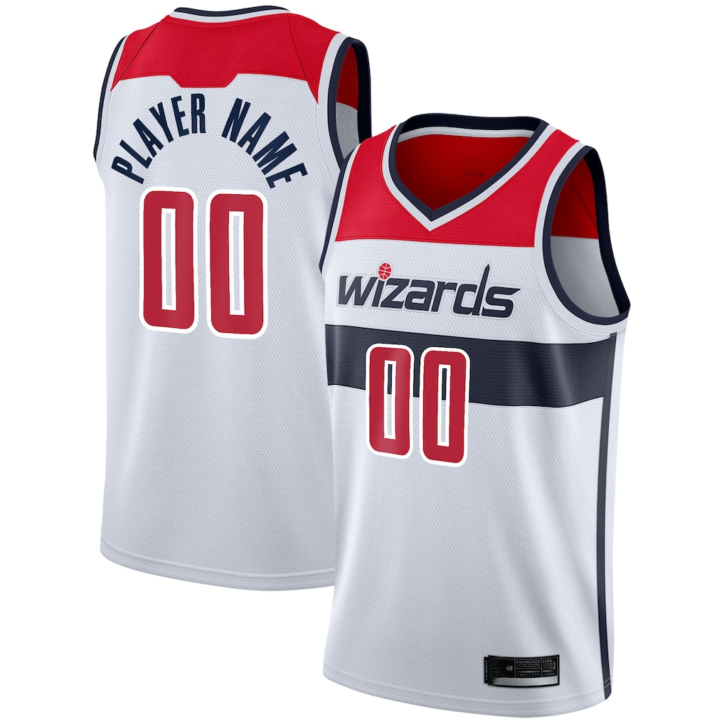 Johmsee Custom W.Wizards White 2020-21 Swingman Jerseys - Association Edition