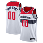 Johmsee Custom W.Wizards White Swingman Jerseys - Association Edition