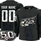Custom W.Capitals Black 50th Anniversary Authentic Stitched American Hockey Jerseys