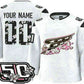 Custom W.Capitals White 50th Anniversary Authentic Stitched American Hockey Jerseys