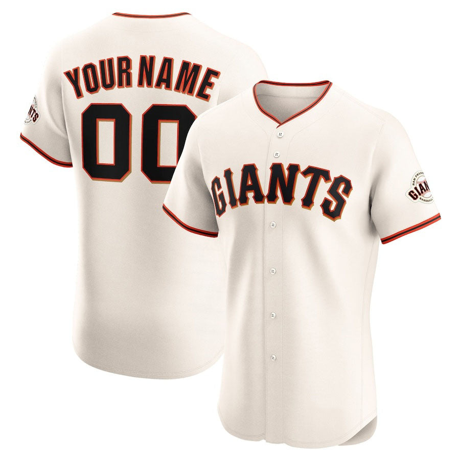 Custom San Francisco Giants Home Elite Jersey – Cream Stitched Baseball Jersey