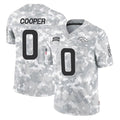 Johmsee D.Broncos #0 Jonathon Cooper Player Arctic Camo Salute To Service Limited Stitched Jerseys