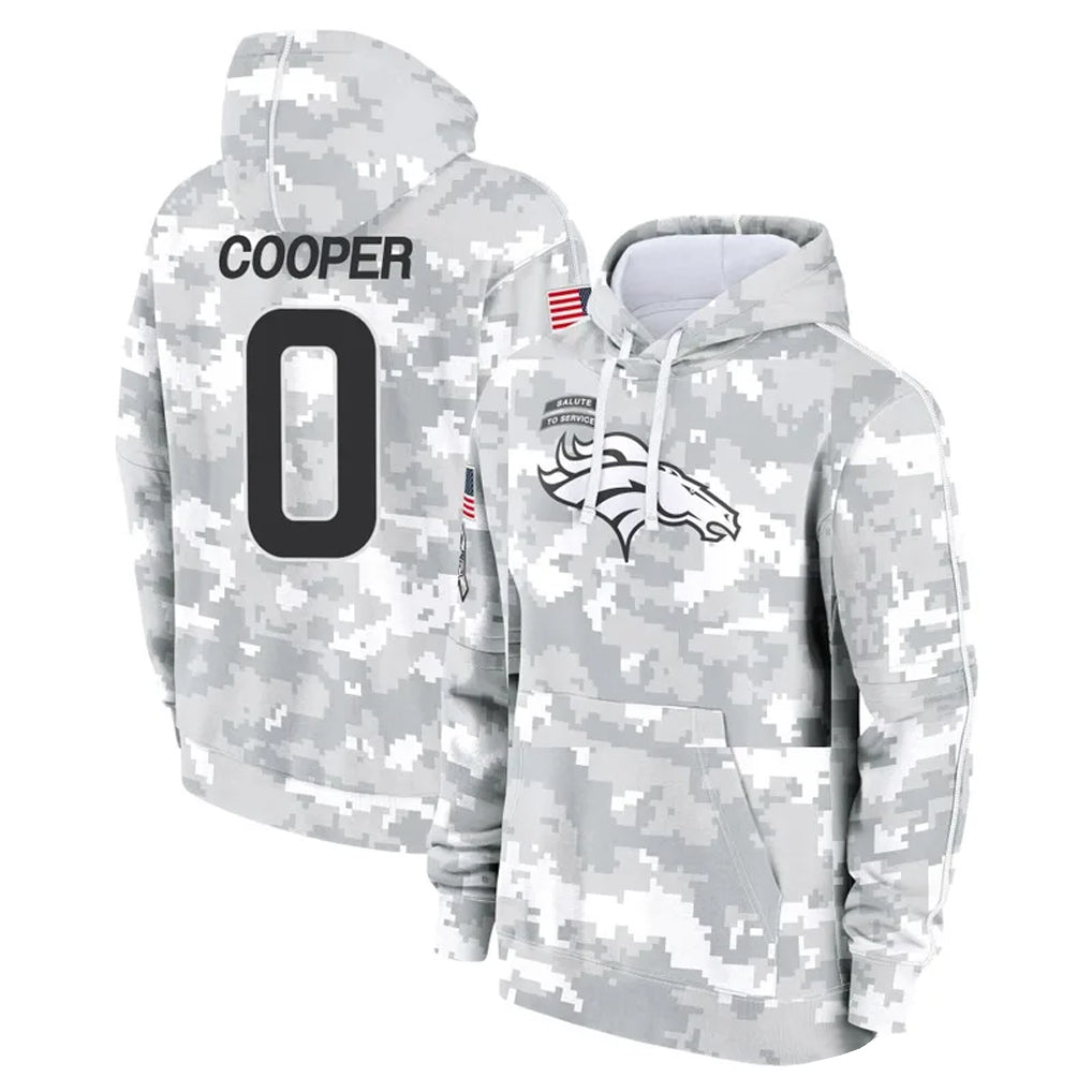Johmsee D.Broncos #0 Jonathon Cooper Player Arctic Camo Salute to Service Hoodies Limited Game Stitched Jerseys