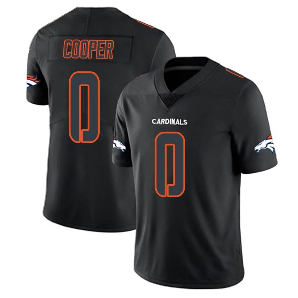 Johmsee D.Broncos #0 Jonathon Cooper Player Black Impact Limited Game Stitched Jerseys