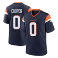 Johmsee D.Broncos #0 Jonathon Cooper Player Navy Home Game Stitched Jerseys