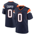 Johmsee D.Broncos #0 Jonathon Cooper Player Navy Home Game Stitched Jerseys
