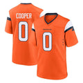 Johmsee D.Broncos #0 Jonathon Cooper Player Orange Home Game Stitched Jerseys