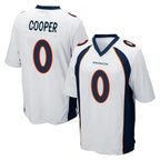 Johmsee D.Broncos #0 Jonathon Cooper Player White Game Stitched Jerseys