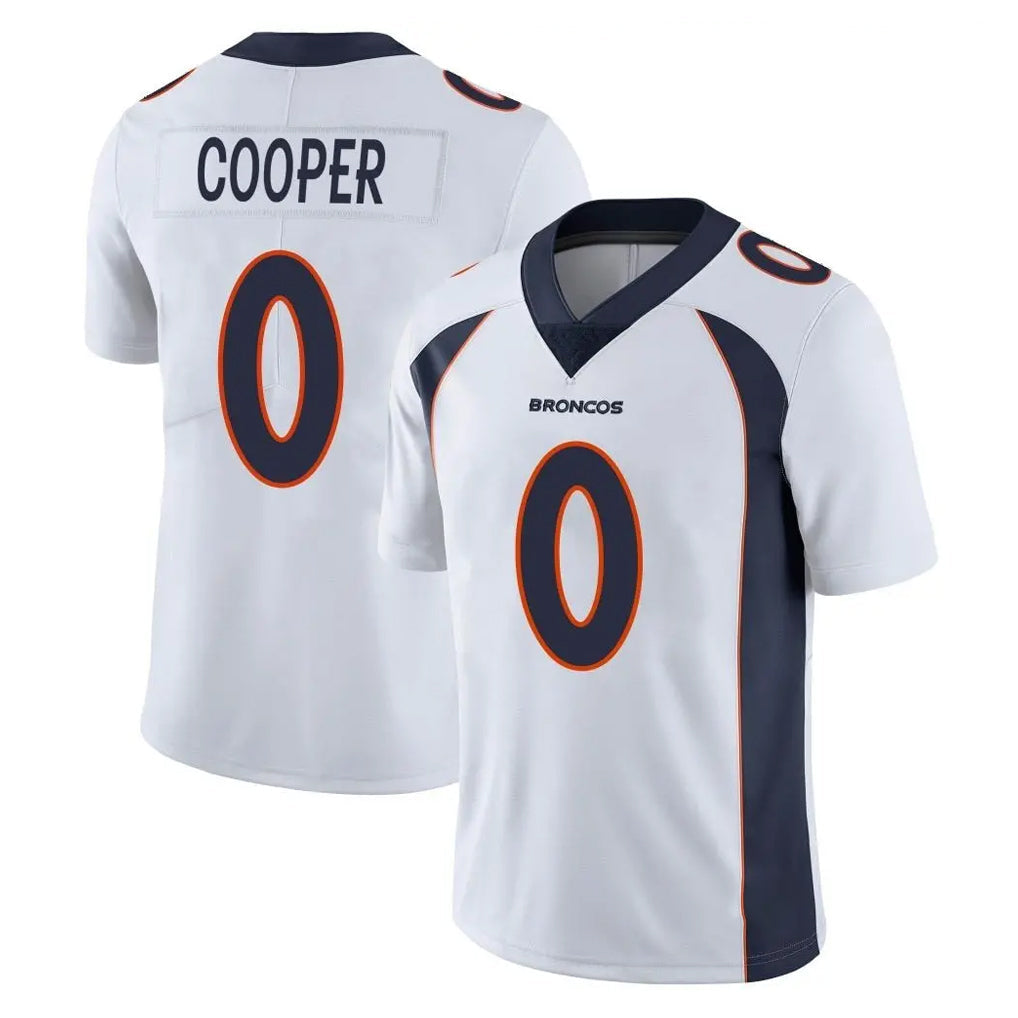 Johmsee D.Broncos #0 Jonathon Cooper Player White Vapor Untouchable Limited Home Game Stitched Jerseys