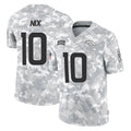 Johmsee D.Broncos #10 Bo Nix Player Arctic Camo Salute To Service Limited Stitched Jerseys