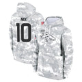 Johmsee D.Broncos #10 Bo Nix Player Arctic Camo Salute to Service Hoodies Limited Game Stitched Jerseys