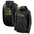 Johmsee D.Broncos #10 Bo Nix Player Black Salute to Service Pullover Hoodies Limited Stitched Jerseys