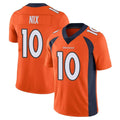 Johmsee D.Broncos #10 Bo Nix Player Orange Color Vapor Untouchable Limited Game Stitched Jerseys