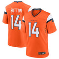 Johmsee D.Broncos #14 Courtland Sutton Orange Game Jersey American Stitched  Jerseys