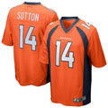 Johmsee D.Broncos #14 Courtland Sutton Orange Replica Game Stitched Jerseys