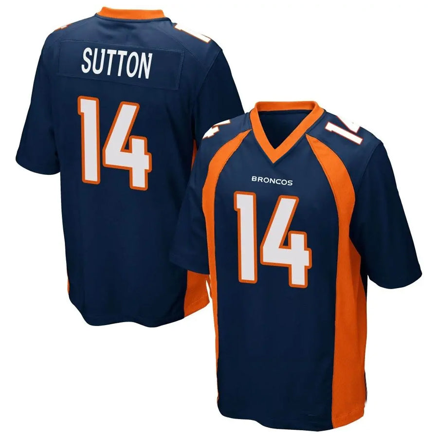 Johmsee D.Broncos #14 Courtland Sutton Player Navy Game Stitched Jerseys