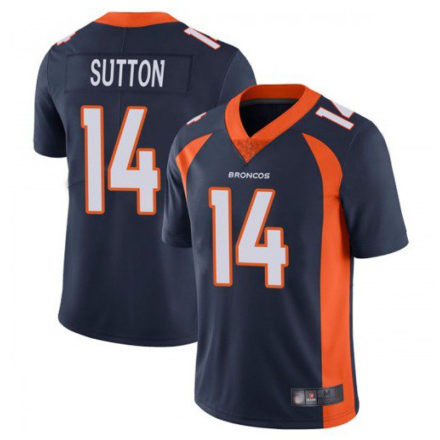 Johmsee D.Broncos #14 Courtland Sutton Player Navy Limited Stitched Jerseys
