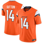Johmsee D.Broncos #14 Courtland Sutton Player Orange Vapor F.U.S.E. Limited Stitched Jerseys