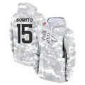 Johmsee D.Broncos #15 Nik Bonitto Player Arctic Camo Salute to Service Hoodies Limited Game Stitched Jerseys