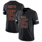 Johmsee D.Broncos #15 Nik Bonitto Player Limited Black Impact Stitched Jerseys
