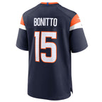Johmsee D.Broncos #15 Nik Bonitto Player Navy Home Game Stitched Jerseys