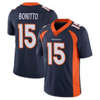 Johmsee D.Broncos #15 Nik Bonitto Player Navy Vapor Limited Stitched Jerseys