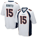 Johmsee D.Broncos #15 Nik Bonitto Player White Game Stitched Jerseys