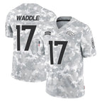Johmsee D.Broncos #17 Jaylen Waddle Player Arctic Camo Salute To Service Limited Stitched Jerseys