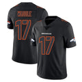 Johmsee D.Broncos #17 Jaylen Waddle Player Black Impact Limited Game Stitched Jerseys