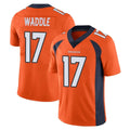 Johmsee D.Broncos #17 Jaylen Waddle Player Orange Color Vapor Untouchable Limited Game Stitched Jerseys