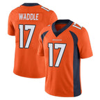 Johmsee D.Broncos #17 Jaylen Waddle Player Orange Color Vapor Untouchable Limited Game Stitched Jerseys