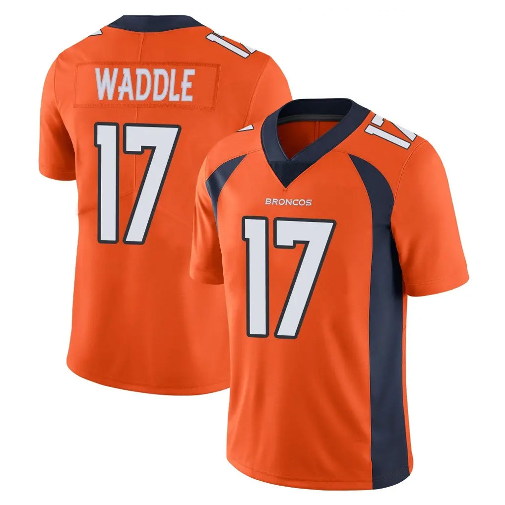 Johmsee D.Broncos #17 Jaylen Waddle Player Orange Color Vapor Untouchable Limited Game Stitched Jerseys