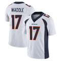 Johmsee D.Broncos #17 Jaylen Waddle Player White Vapor Untouchable Limited Home Game Stitched Jerseys